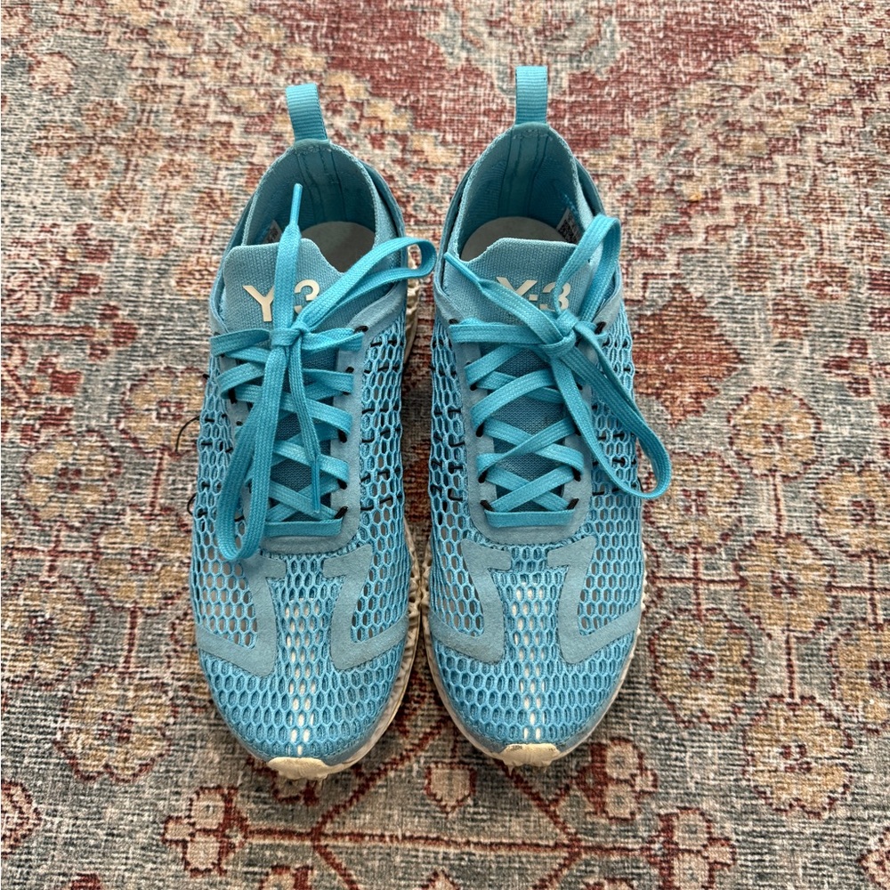Y-3 blue sneakers